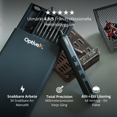 OptiveX™ Pro – Elektrisk Precisionsskruvdragare 68-i-1